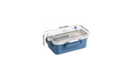 Vagonlife Beslenme Kutusu Lunch Box Paslanmaz Çelik 2 Bölmeli 900 ML Xc-588