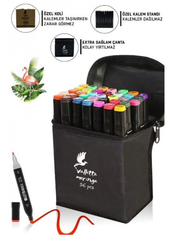 Valletta VLT1368 Moringa 36lı Çift Taraflı Marker Seti
