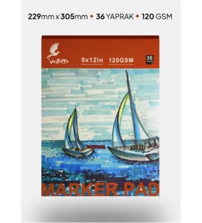 Valletta VLT1586 Albatros Profesyonel 36 Yapraklı Marker Çizim Defteri