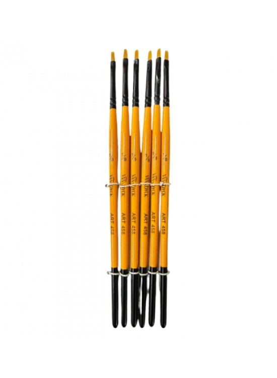 Van Dyck Sentetik Kısa Sap Sarı Fırça VD458 1/8