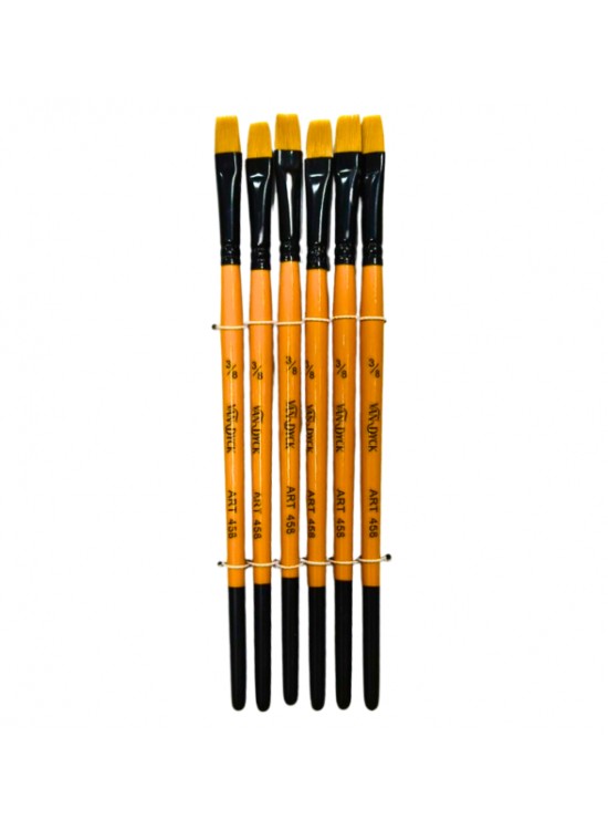 Van Dyck Sentetik Kısa Sap Sarı Fırça VD458 3/8
