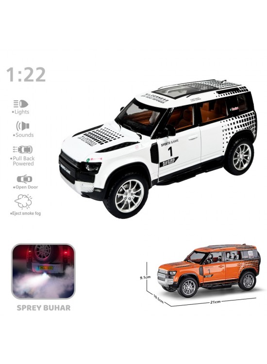 Vardem Oyuncak Çek Bırak 1:22 Sesli Işıklı Buharlı Df Safari Jeep VRD-HCL-810PA