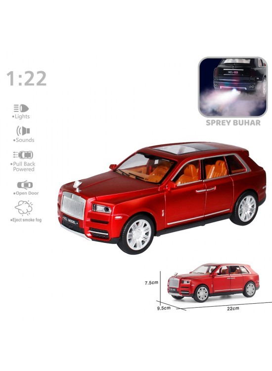 Vardem Oyuncak Çek Bırak 1:22 Sesli Ve Işıklı Buharlı Rr Lüx Jeep VRD-HCL-506A