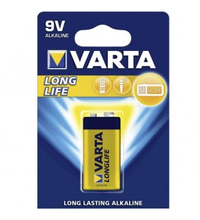 Varta Alkalin 9 Volt Pil Long Life Extra 9 V