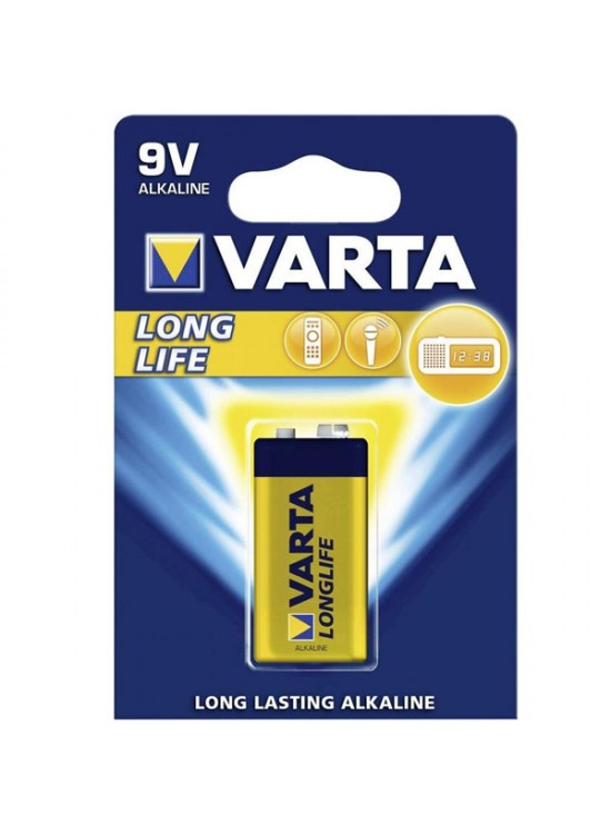 Varta Alkalin 9 Volt Pil Long Life Extra 9 V