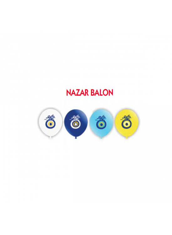 Vatan Balon Nazar Boncuğu Baskılı Koyu Mavi 100 LÜ VT912