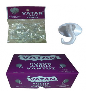Vatan Vantuz Kancalı 10 Lu Küçük VT403
