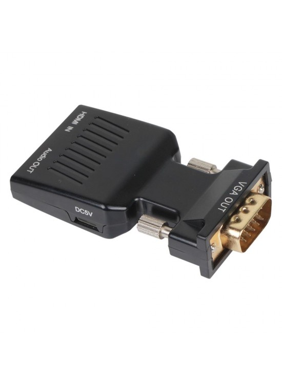 Vcom CA336A Siyah Vga Erkek To Hdmi Dişi Dönüştürücü