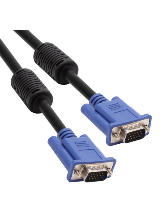 Vcom CG341AD-1.5 Mavi Konnektör Siyah 1.5MT Vga-M-Vga-M Kablo