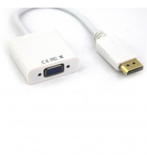 Vcom CG603-0.15 Beyaz Display Port Erkek To Vga Dişi Dönüştürücü