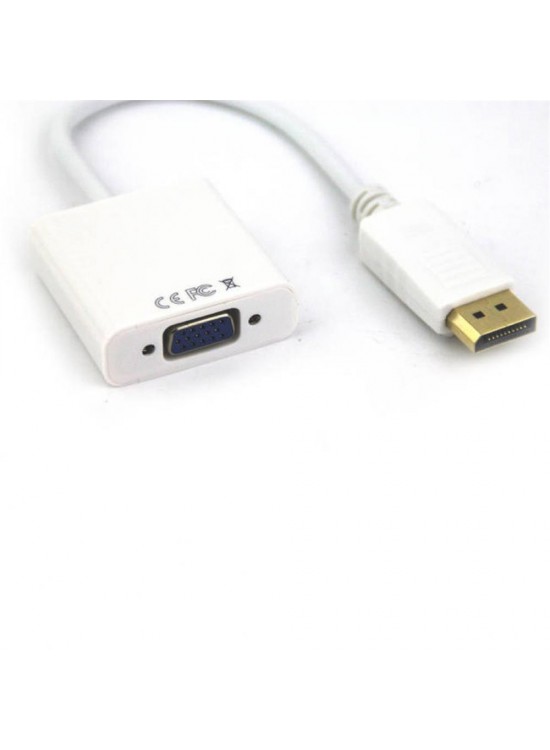 Vcom CG603-0.15 Beyaz Display Port Erkek To Vga Dişi Dönüştürücü