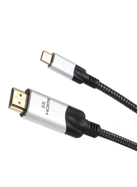 Vcom CU423MCV-1.8 Siyah 1.8MT Type-C To Hdmi 2.0V Kablo