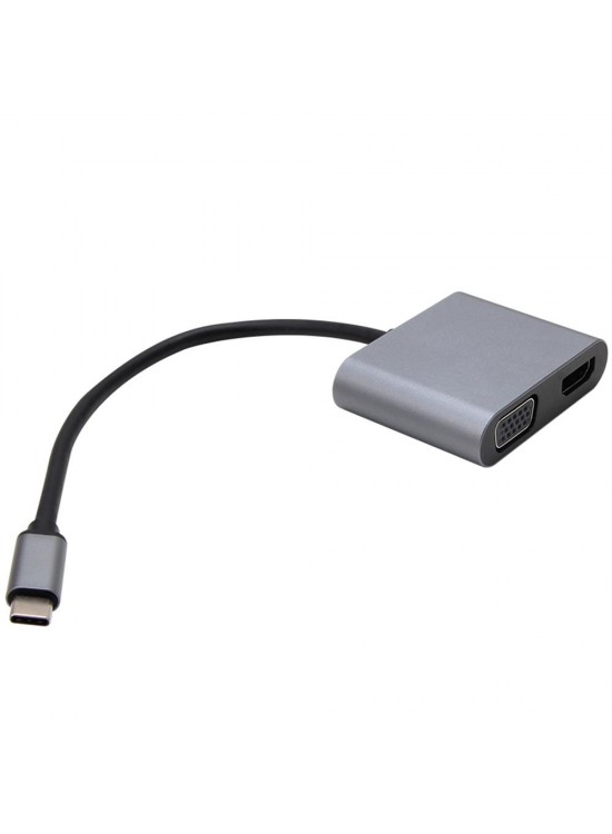 Vcom CU4512 Type-C To Hdmi+Vga+Usb2.0+ Type-C Çevirici