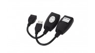 Vcom CU824 USB RJ45 Extender Plastik 45m Uzatıcı