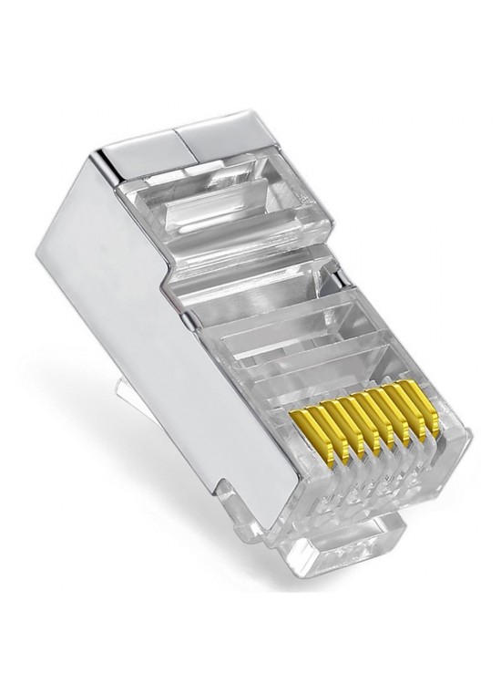 Vcom NM026 100lü Metal RJ45 8P8C Cat6-UTP-RJ45-3u Konnektör
