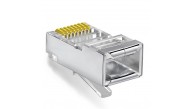 Vcom NM026 100lü Metal RJ45 8P8C Cat6-UTP-RJ45-3u Konnektör