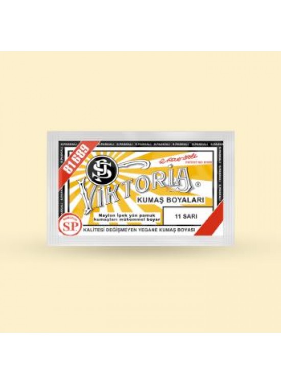 Victoria Toz Kumaş Boyası - 11 Sarı 10 Gr
