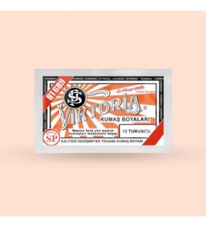 Victoria Toz Kumaş Boyası - 12 Turuncu 10 Gr