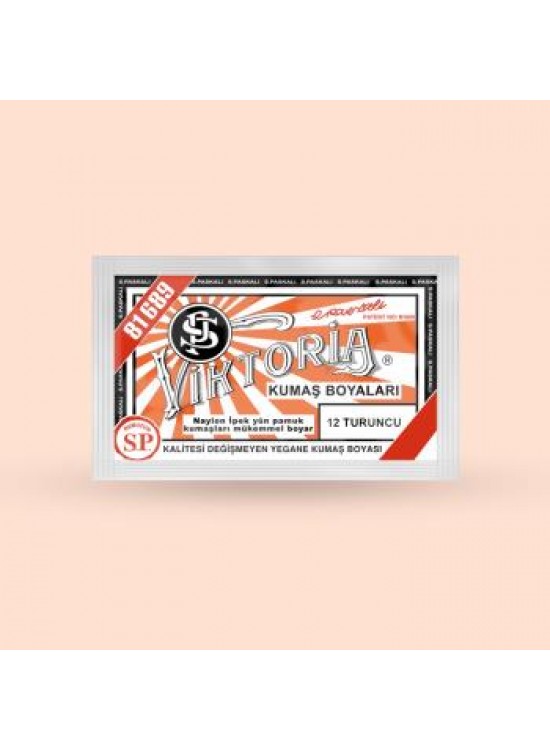 Victoria Toz Kumaş Boyası - 12 Turuncu 10 Gr