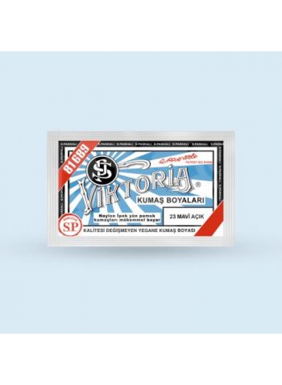 Victoria Toz Kumaş Boyası - 23 Mavi Açık 10 Gr