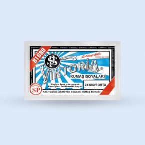 Victoria Toz Kumaş Boyası - 24 Mavi Orta 10 Gr