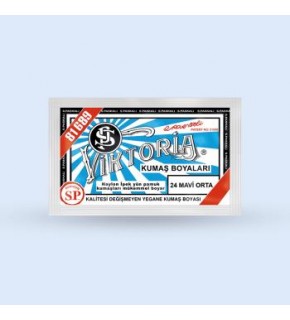 Victoria Toz Kumaş Boyası - 24 Mavi Orta 10 Gr