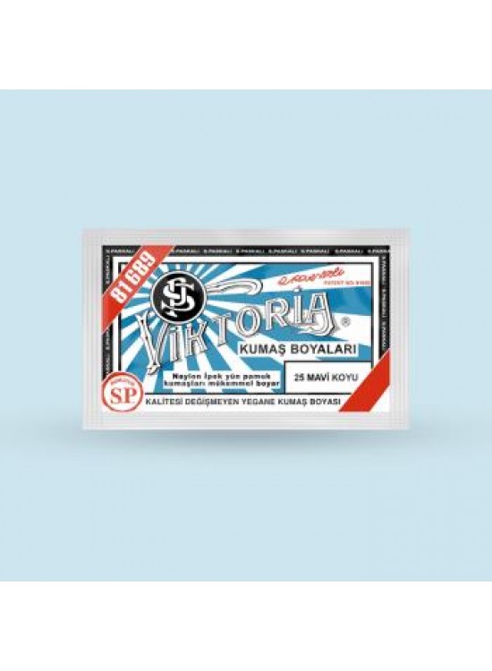 Victoria Toz Kumaş Boyası - 25 Mavi Koyu 10 Gr