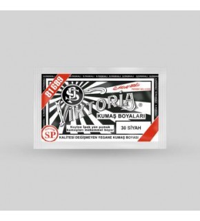 Victoria Toz Kumaş Boyası - 30 Siyah 10 Gr