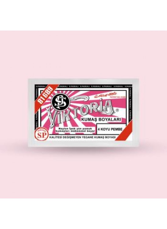 Victoria Toz Kumaş Boyası - 4 Koyu Pembe 10 Gr