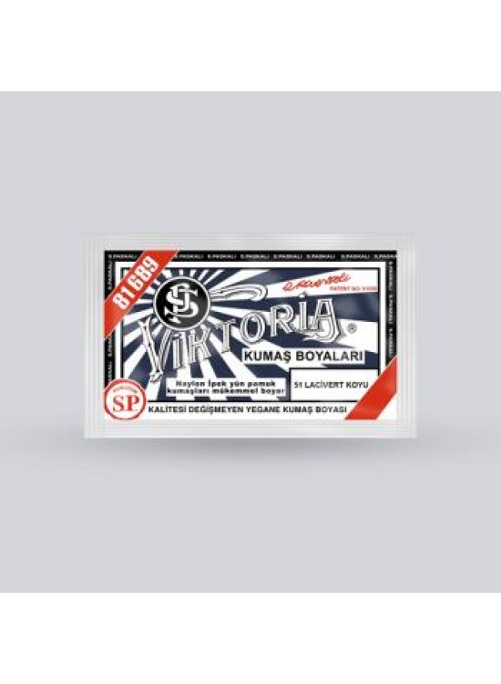 Victoria Toz Kumaş Boyası - 51 Lacivert Koyu 10 Gr