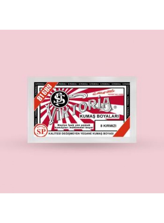 Victoria Toz Kumaş Boyası - 8 Kırmızı 10 Gr