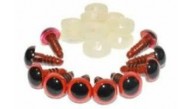 Vidalı Göz 12mm Kırmızı (1 Adet)