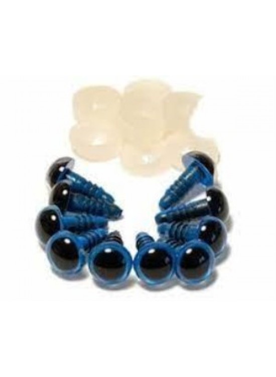 Vidalı Göz 8mm Mavi (1 Adet)
