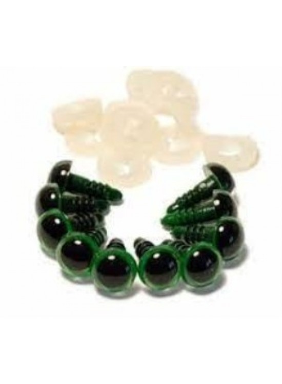 Vidalı Göz 8mm Yeşil (1 Adet)