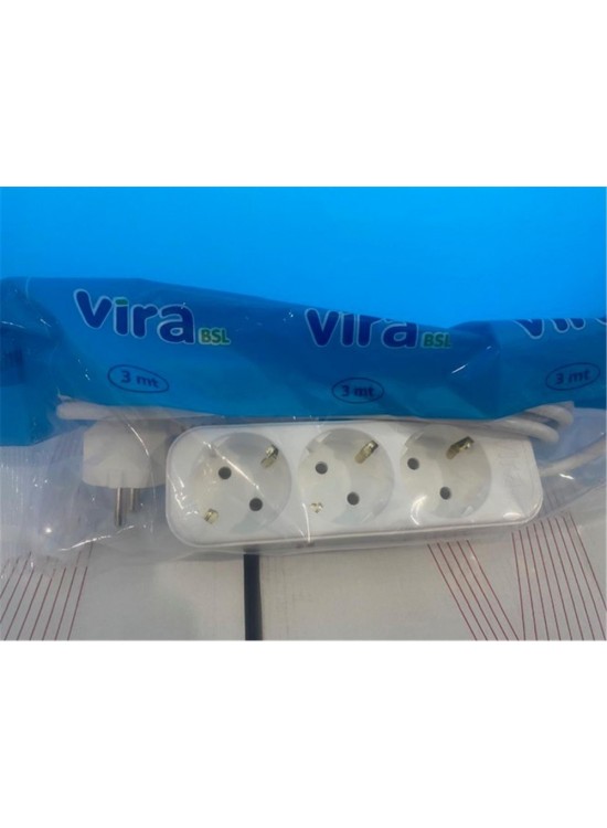 Vira 3lü 3mt Topraklı Priz