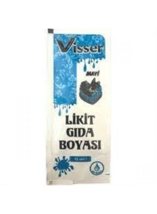 Visser Likit Gıda Boyası 12 Li Mavi