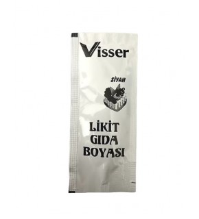 Visser Likit Gıda Boyası 12 Li Siyah