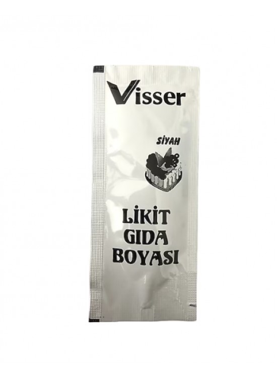 Visser Likit Gıda Boyası 12 Li Siyah