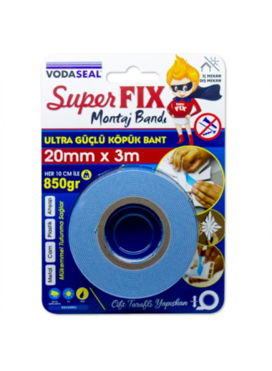 Vodaseal Çiftaraflı Montaj Bandı 20x3 M 0574