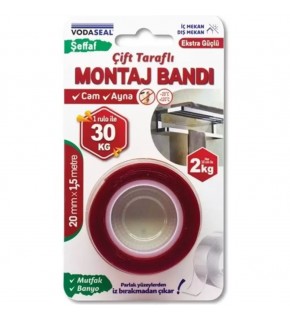Vodaseal Montaj Bandı İç Mekan 20 Mm 1,5 Mt 0994