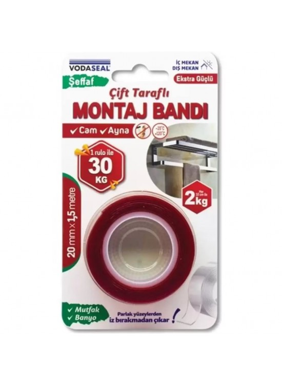 Vodaseal Montaj Bandı İç Mekan 20 Mm 1,5 Mt 0994
