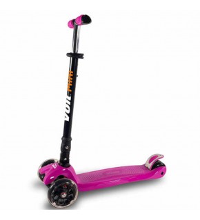 Voit Scooter 218 Katlanabilir Işıklı 3 Teker Fuşya 8Vtoy218/090