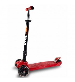 Voit Scooter 218 Katlanabilir Işıklı 3 Teker Kırmızı 8Vtoy218/090