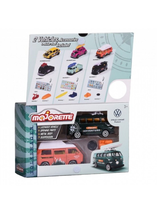 Vw The Originals 2 Pieces Set, 3-Asst. Model Arabalar