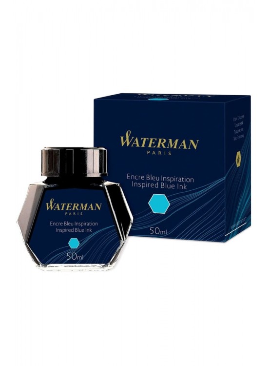 Waterman Dolma Kalem Mürekkebi Cam Şişede 50 ML Deniz Mavi S0110810
