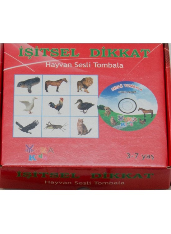 Yuka Kids İşitsel Dikkat Hayvan Sesli Tombala