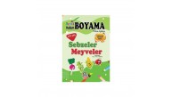 YYG Renkli Kalem Boyama/Sebzeler Meyveler Yağmur Çocuk