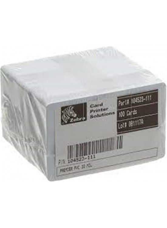 Zebra 104523-111 Zebra Baskısız PVC Kart 100 lü Paket