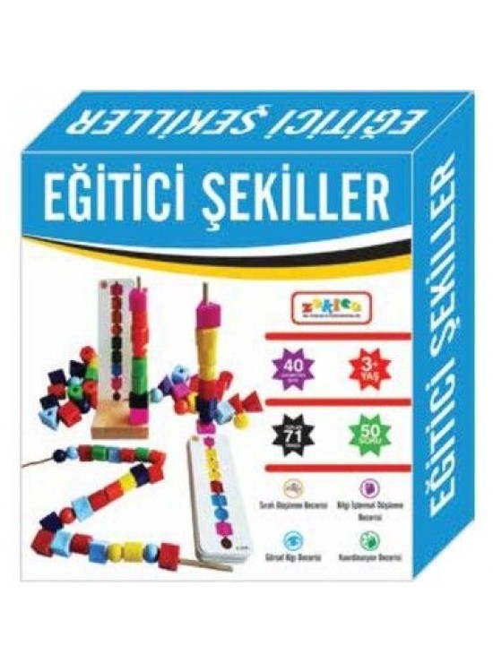 Zekice Eğitici Şekiller 30 Parça
