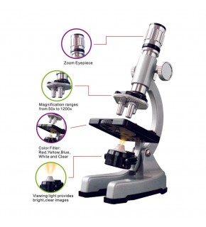 Zoomex Mikroskop Seti Çantalı MA1500-3PZL
